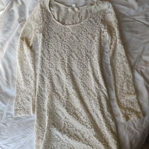 Threads 4 Thought Cream Lace Dress